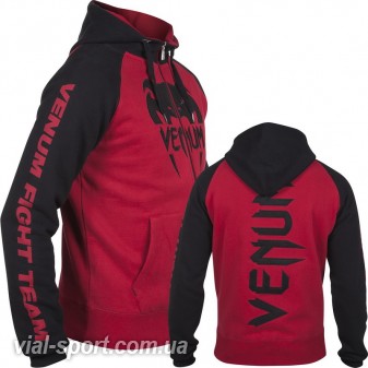 Толстовка Venum Pro Team 2.0 Hoodie Black Red